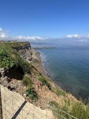 Looking down towards the harbour entrance